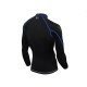 Camiseta Hombre Compresión IO.I. Blue. Energía Series, manga larga.